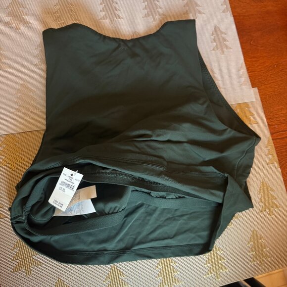 NWT - OFFLINE By Aerie Real Me XTRA High Neck Sports Bra - XXL - Dark Green - Picture 8 of 9